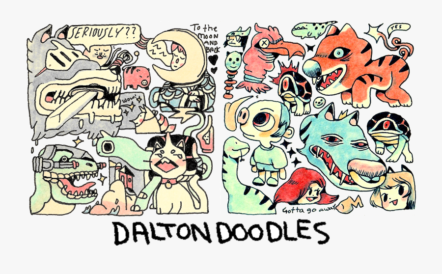 Dalton Doodles Online Shop - Cartoon, Transparent Clipart