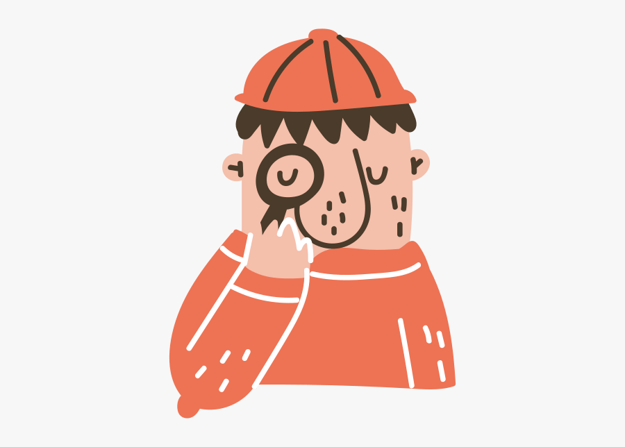Searching Illustration, Transparent Clipart