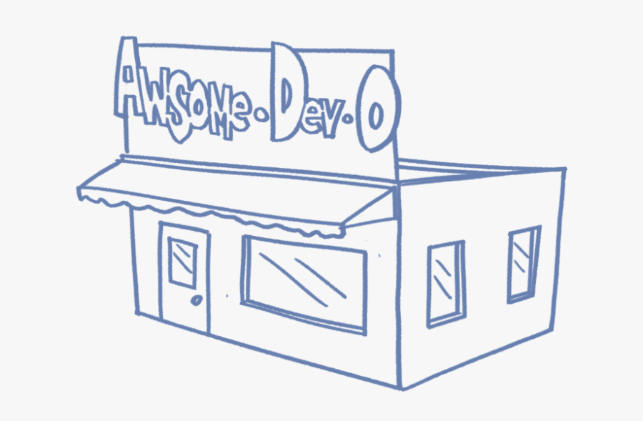 Drawing Of A Storefront - Portable Network Graphics, Transparent Clipart