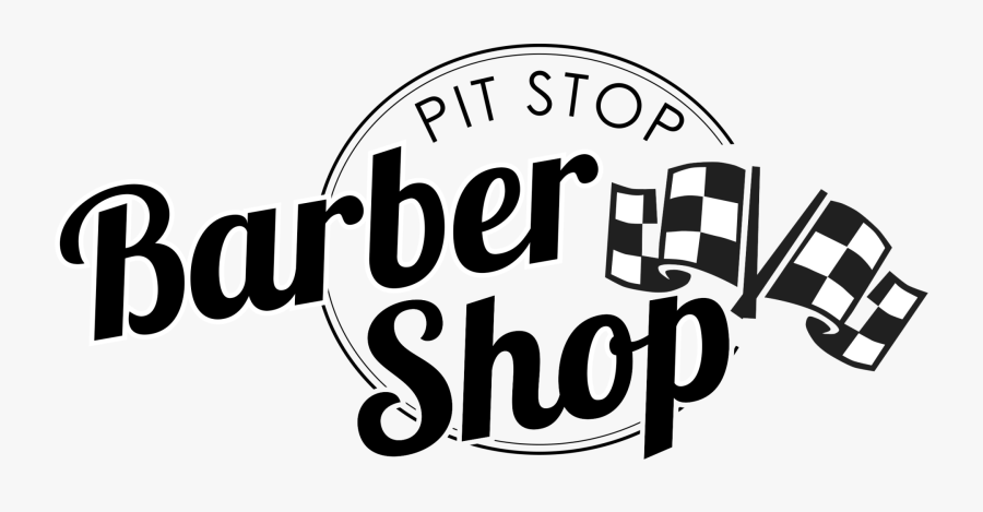 Pit Stop Barber Shop Logo - Graphic Design, Transparent Clipart