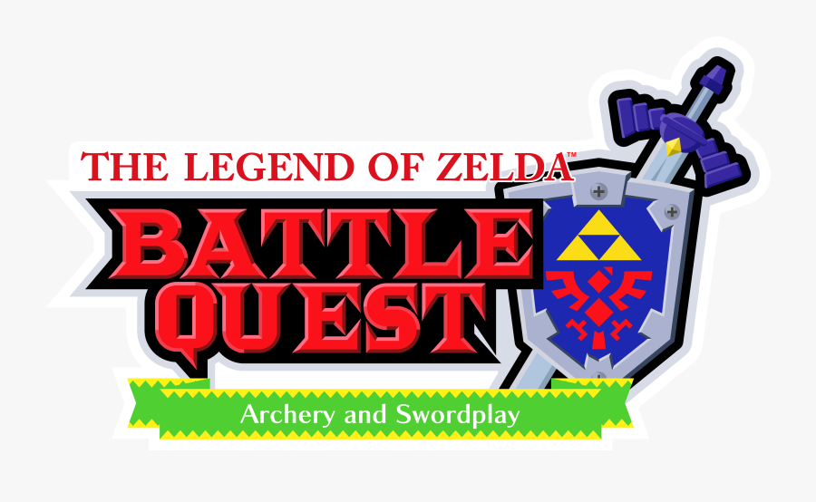 Zelda Battle Quest Logo - Nintendo Land Legend Of Zelda, Transparent Clipart