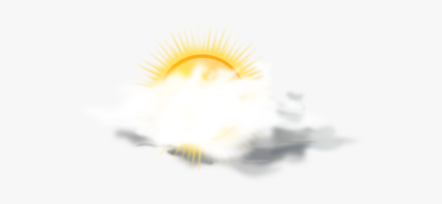 Partly Sunny Weather Icon Svg Clip Arts - Weather Forecast Cloudy .png, Transparent Clipart