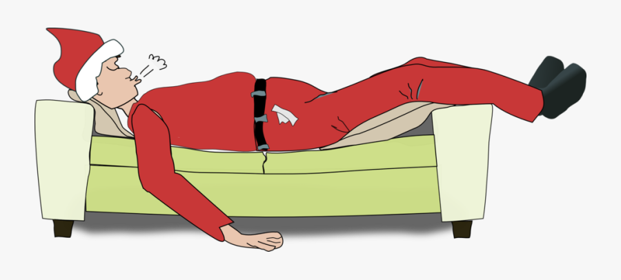 Clipart Santa Sleeping, Transparent Clipart