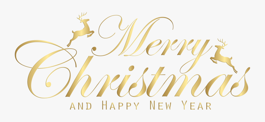 Happy New Year 2018 Png - Transparent Background Merry Christmas And Happy New, Transparent Clipart