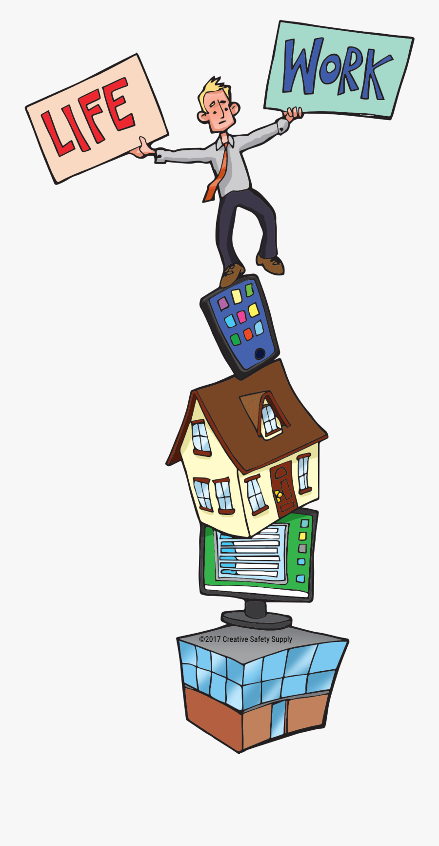 Taking A Look At Company Culture - Work Life Balance No Background, Transparent Clipart