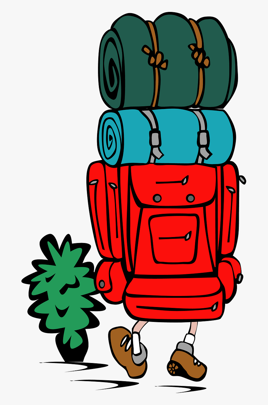 Backpacker Clipart, Transparent Clipart