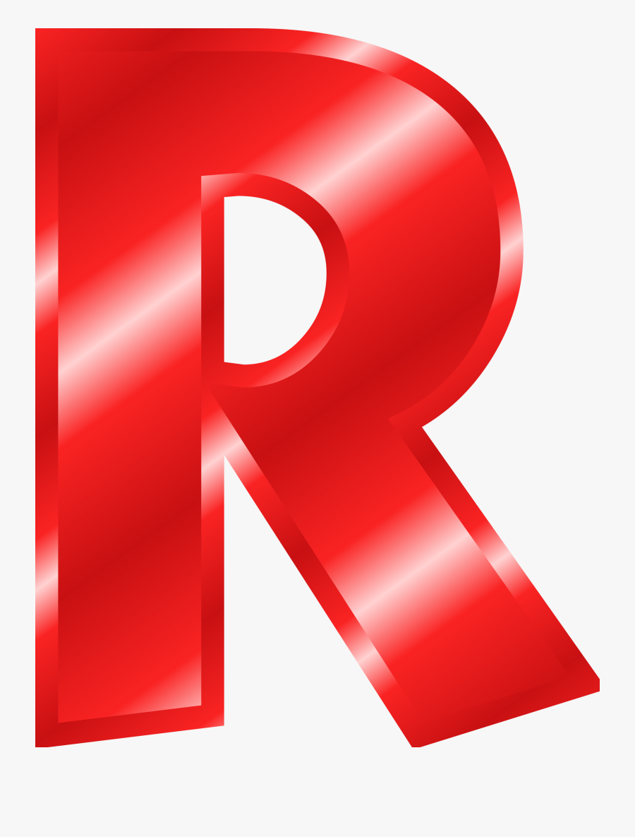 Letter R Color Red Clipart , Png Download - Red Letters Clipart, Transparent Clipart
