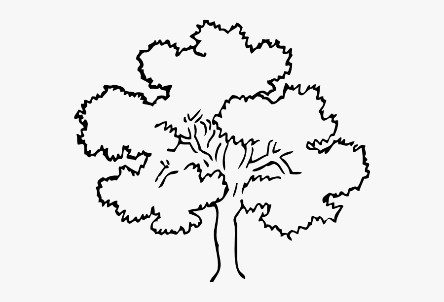 Tree Black And White, Transparent Clipart