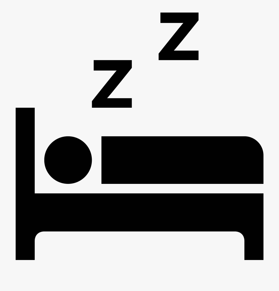 Sleeping Clipart Cozy Bed - Sleeping In Bed Icon, Transparent Clipart