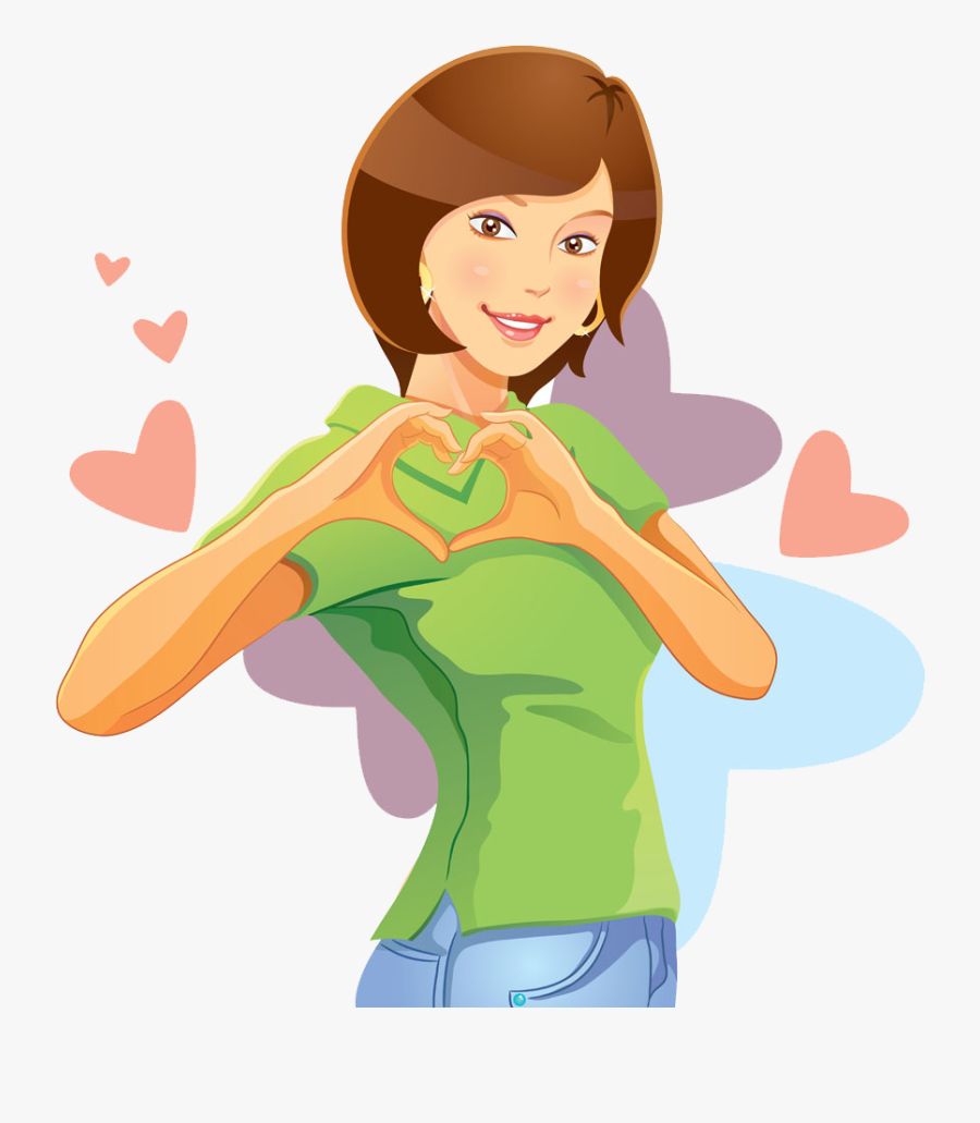 Long Clipart Short Woman - Imágenes De Caricaturas Bonitas, Transparent Clipart