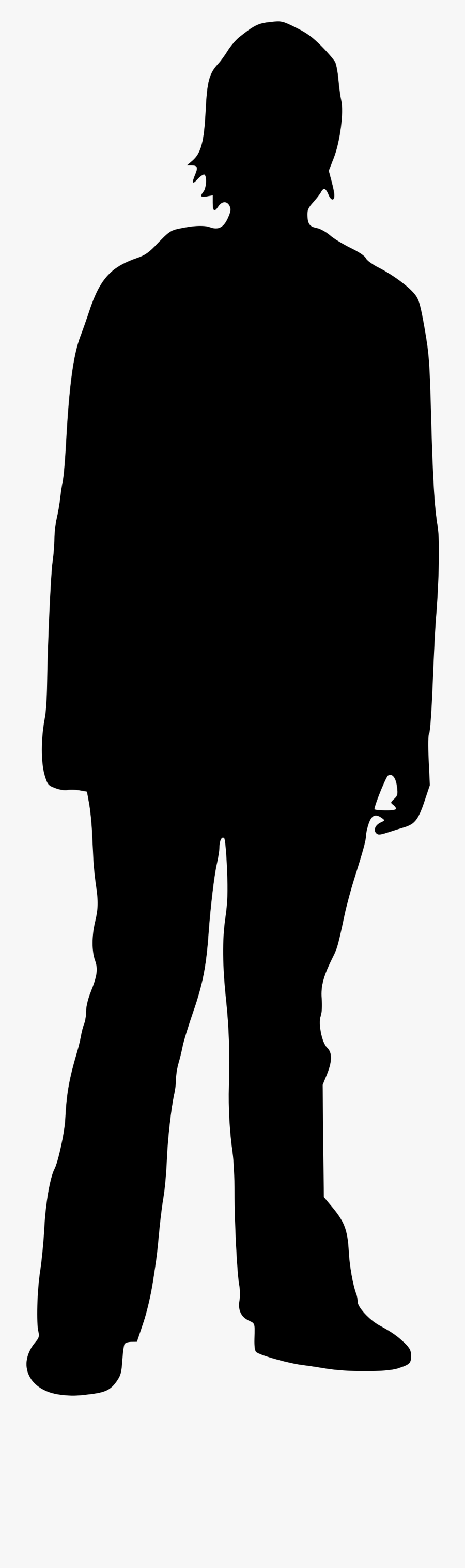 Silhouette Short Hair Woman Clipart , Png Download - Silhouette Of A Man Png, Transparent Clipart