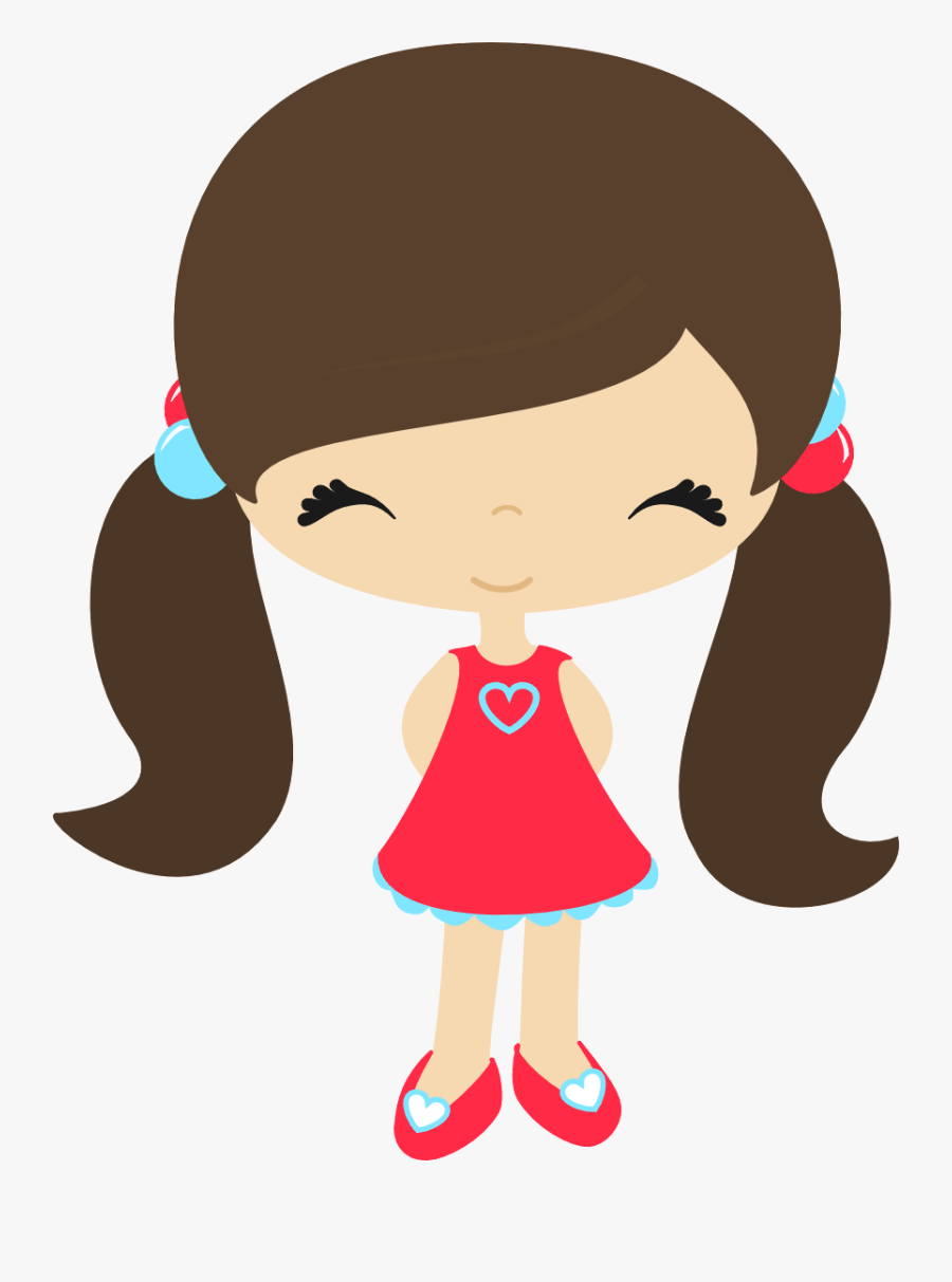 Minus - Cute Girl Clipart, Transparent Clipart