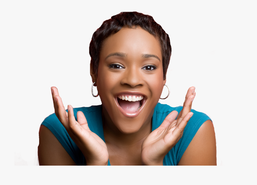 Transparent Happy Home Clipart - Short Textured Black Woman Hair, Transparent Clipart
