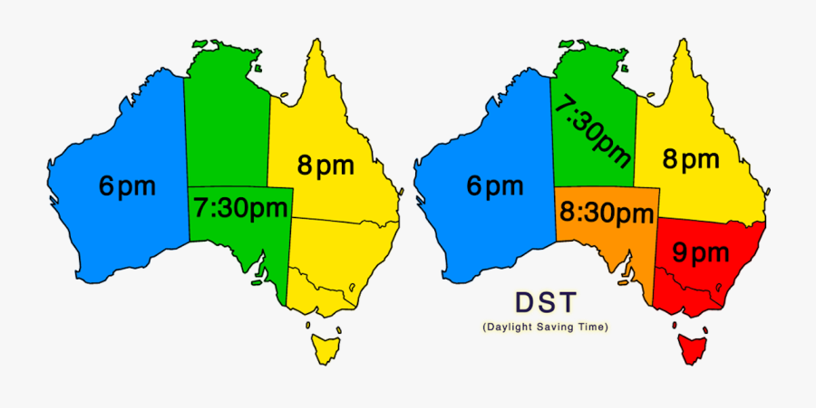 Time Differences In Australia, Transparent Clipart