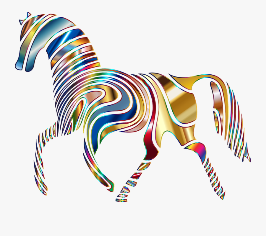 Free Photo Psychedelic Animal - Psychedelic Horses, Transparent Clipart