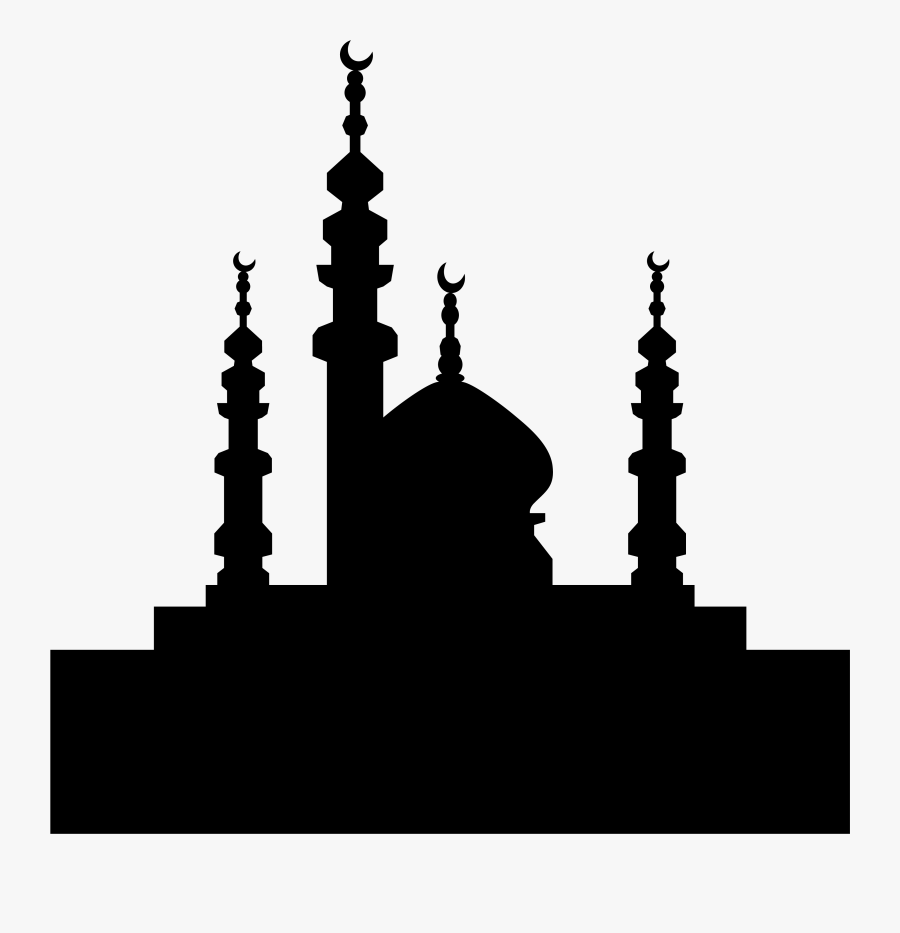 Islam Muslim Quran Eid Al Fitr Ramadan - صور مسجد باللون الاسود, Transparent Clipart