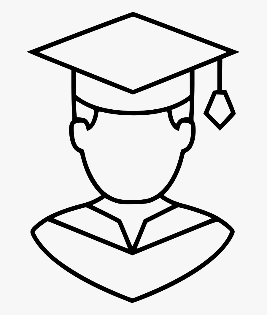 Transparent Graduating Clipart - Boy Graduation Drawing, Transparent Clipart
