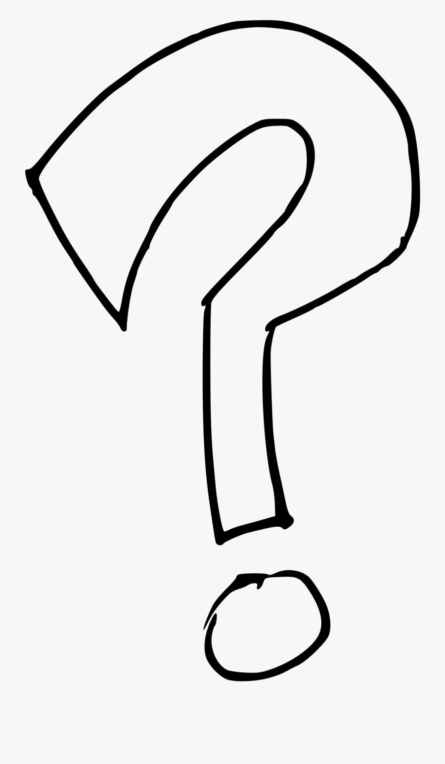 Question Clipart Transparent - Question Mark To Colour, Transparent Clipart