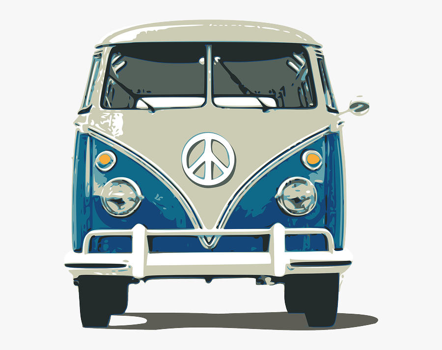 Vw Camper Van Front View, Transparent Clipart