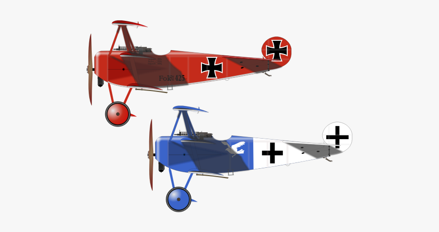 Fokker 1 Aircraft - Fokker Dr I Profile, Transparent Clipart