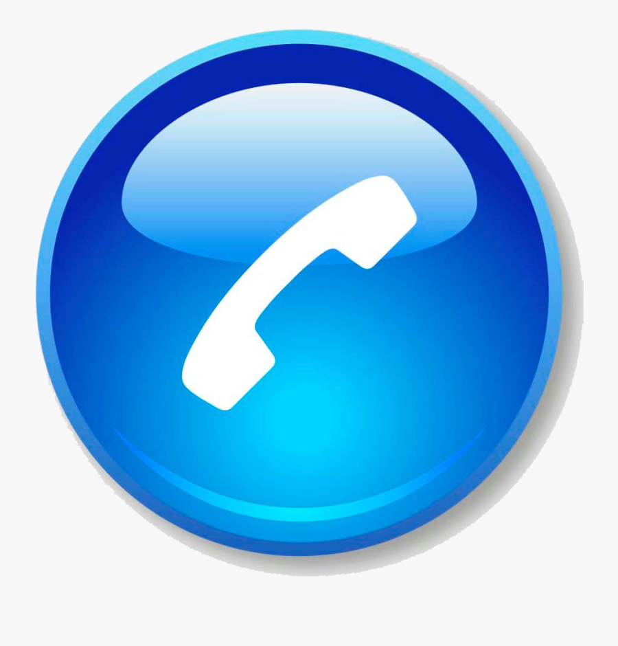 Blue Phone Icon Png, Transparent Clipart