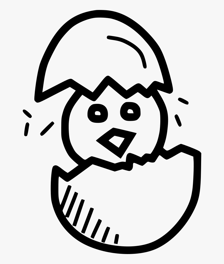 Transparent Egg Hatching Clipart - Hatch Clipart Black And White, Transparent Clipart