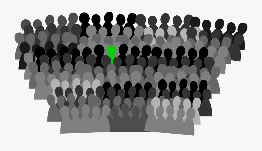 Clipart - Crowd Of People Clip Art, Transparent Clipart