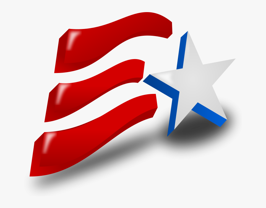 Independence Day Icon Free Vector / 4vector - Stars And Stripes Images Clip Art, Transparent Clipart