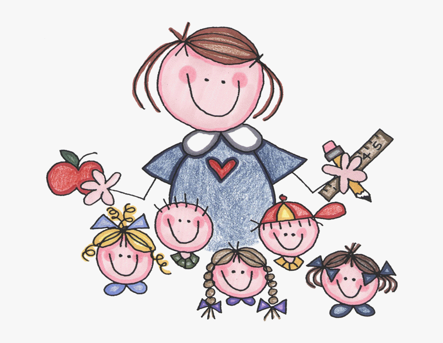 Teacher And Students Clip Art, Transparent Clipart