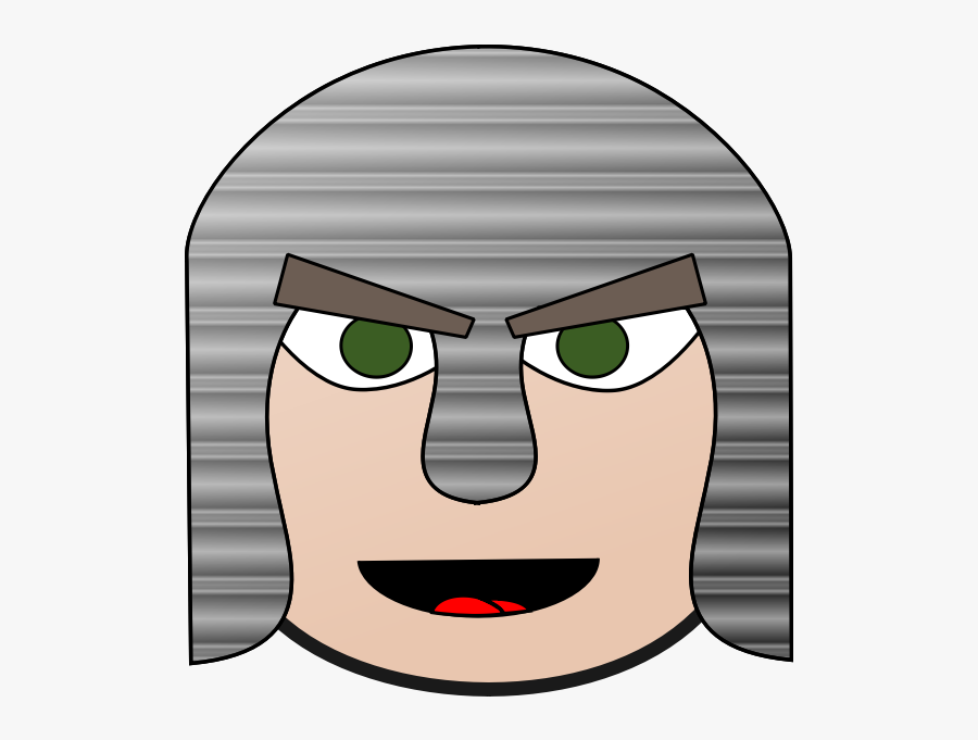 Angry Knight"s Face - Knight, Transparent Clipart