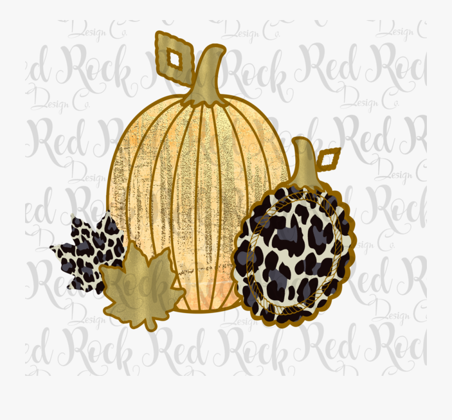 Pink Leopard Pumpkin, Transparent Clipart