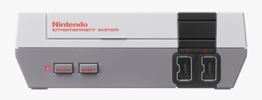 Pushing The Familiar Power Button On The Nes Classic - Nintendo Nes Top View, Transparent Clipart