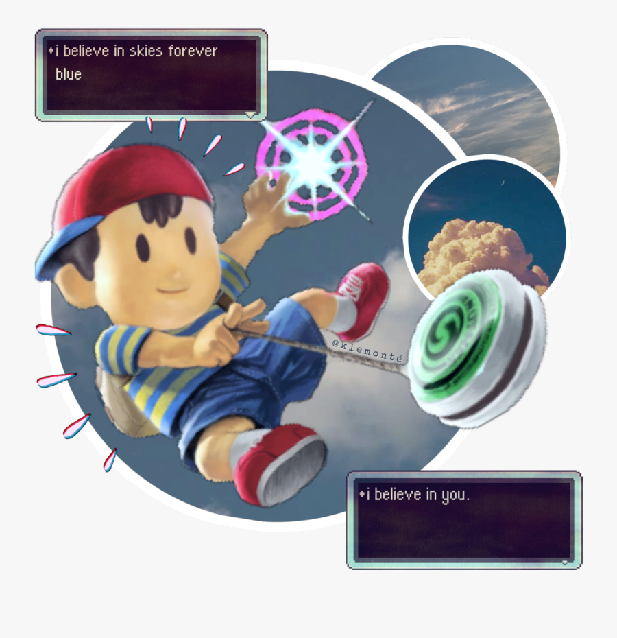 #earthbound #snes #nes #n64 #switch #sky #vhs #aesthetic - Cartoon, Transparent Clipart