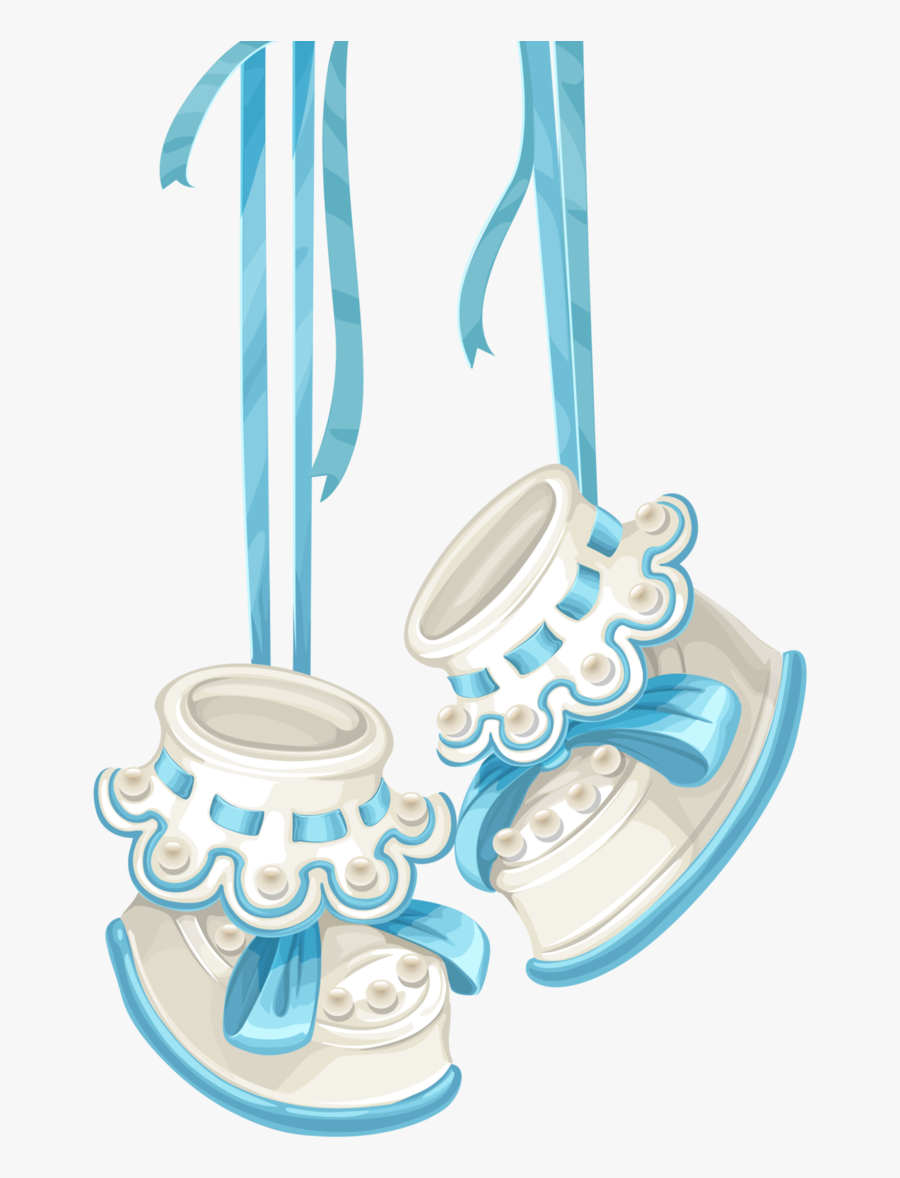 Baby Boy Hanging Shoes By Ros - Baby Shower Shoes Png, Transparent Clipart