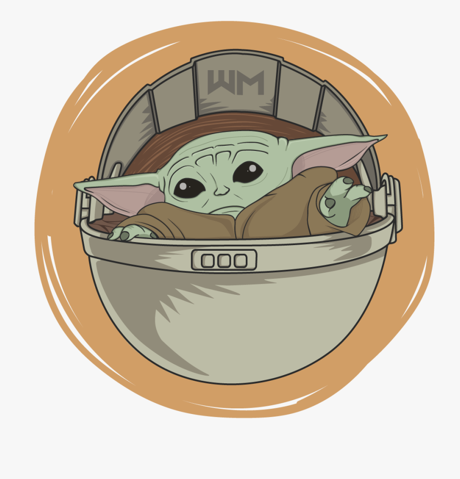 Mandalorian Baby Yoda Png, Transparent Clipart