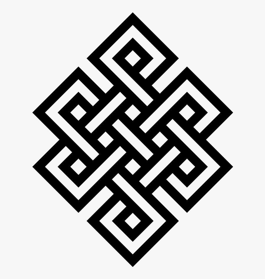 Endless Knot Eternity Buddhism - Endless Knot Vector Free, Transparent Clipart