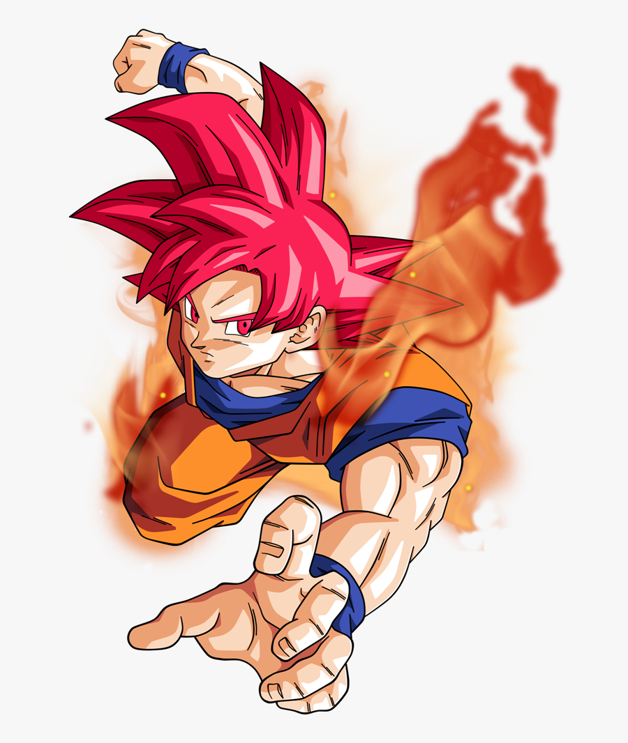 Goku Super Saiyan God By Bard - Super Saiyan God Png, Transparent Clipart