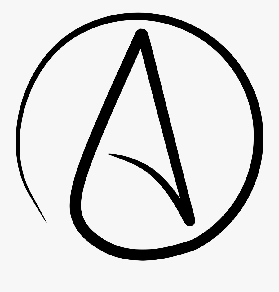 Atheist Circle A - Atheism Symbol, Transparent Clipart