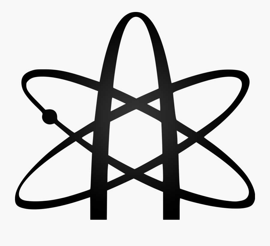 Atheist Clipart - Atomic Whirl Atheist Symbol, Transparent Clipart