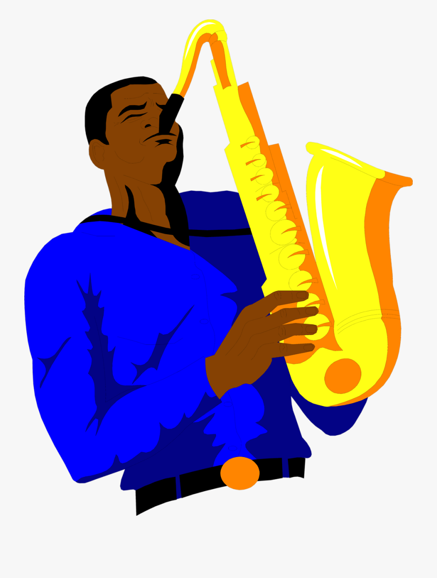 Saxophone Player Clipart - Saxophonist Clipart, Transparent Clipart