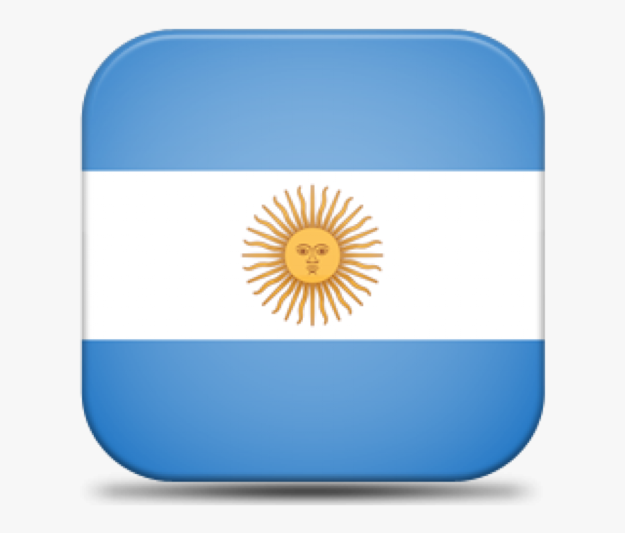 Argentina - Argentina Icon Flag, Transparent Clipart