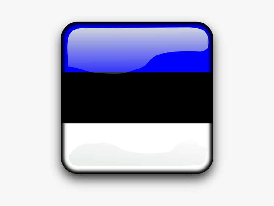 Blue,square,angle - Flag Of Estonia, Transparent Clipart
