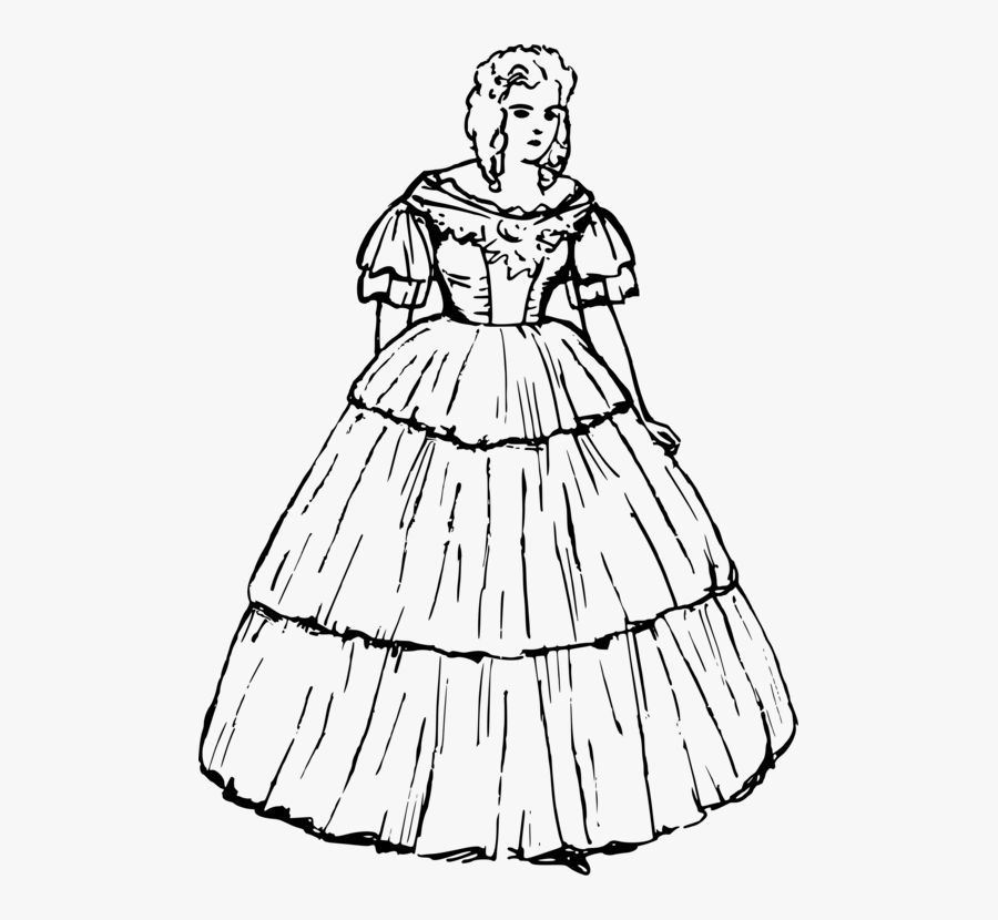 Gown,art,monochrome Photography - Dress, Transparent Clipart
