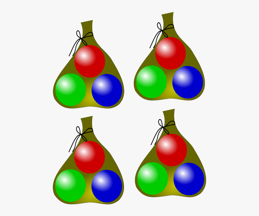 File Multiply Bags Marbles - Equal Groups Of Objects, Transparent Clipart