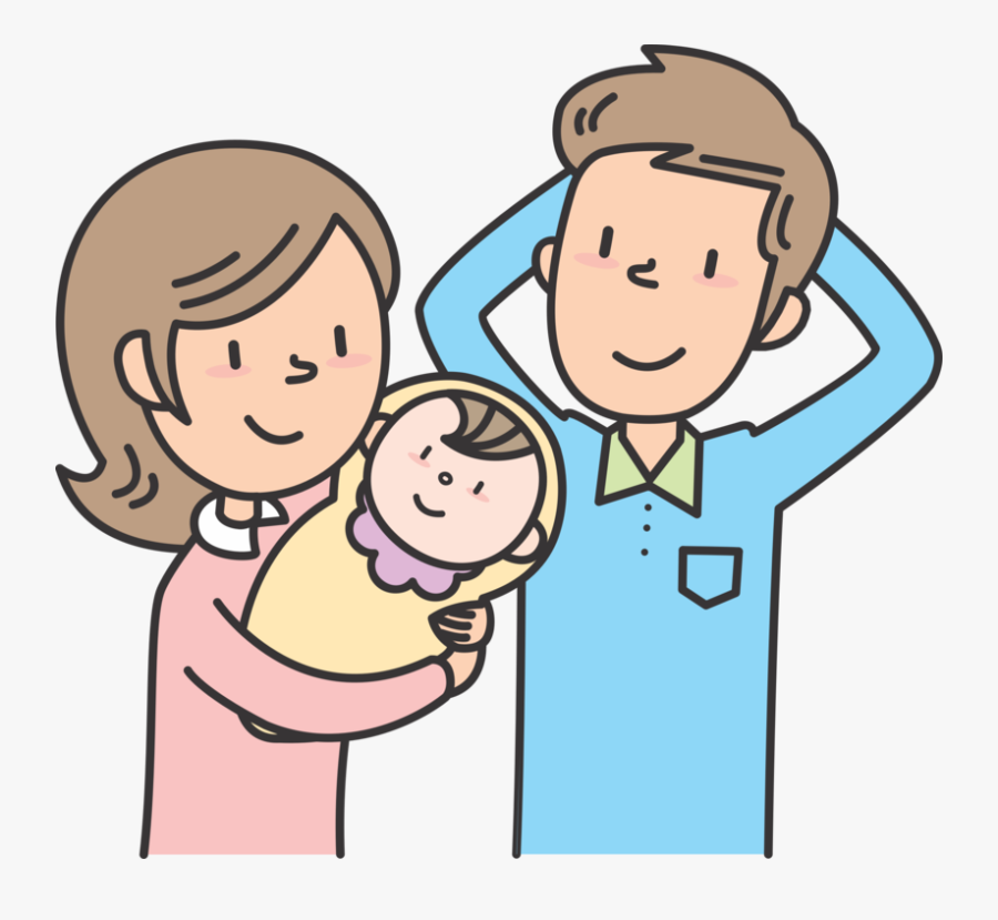 Thumb,father,finger - Family With Baby Clipart, Transparent Clipart