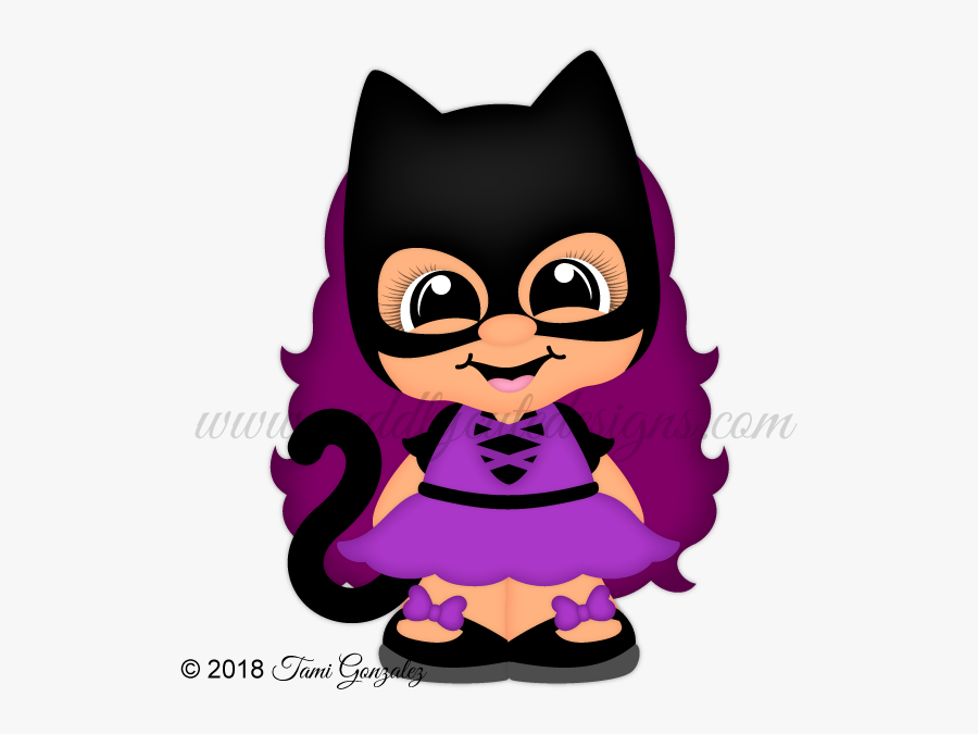 Batgirl, Transparent Clipart
