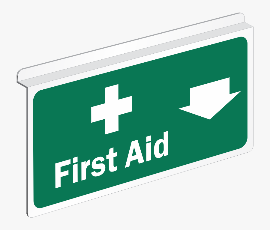 First Aid Symbol Colouring Pages - First Aid Ceiling Sign, Transparent Clipart