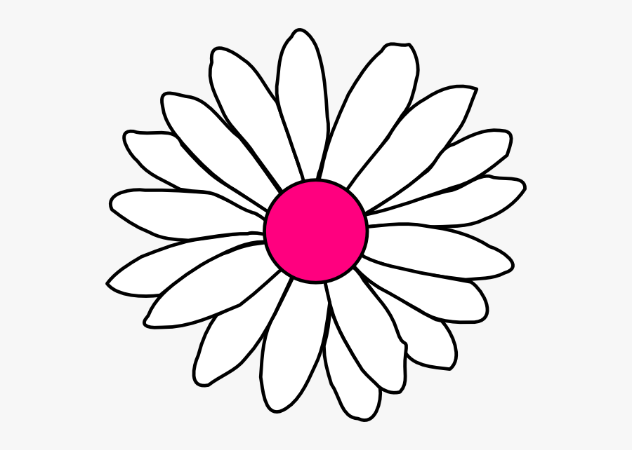Flower Clipart Black And White Png, Transparent Clipart