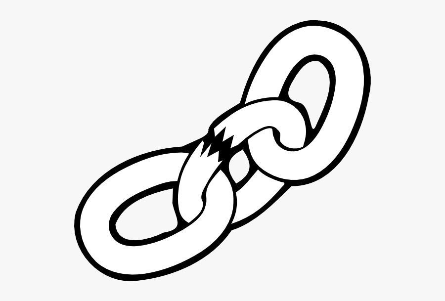 Broken Chain Clipart - Chain Clipart Black And White, Transparent Clipart