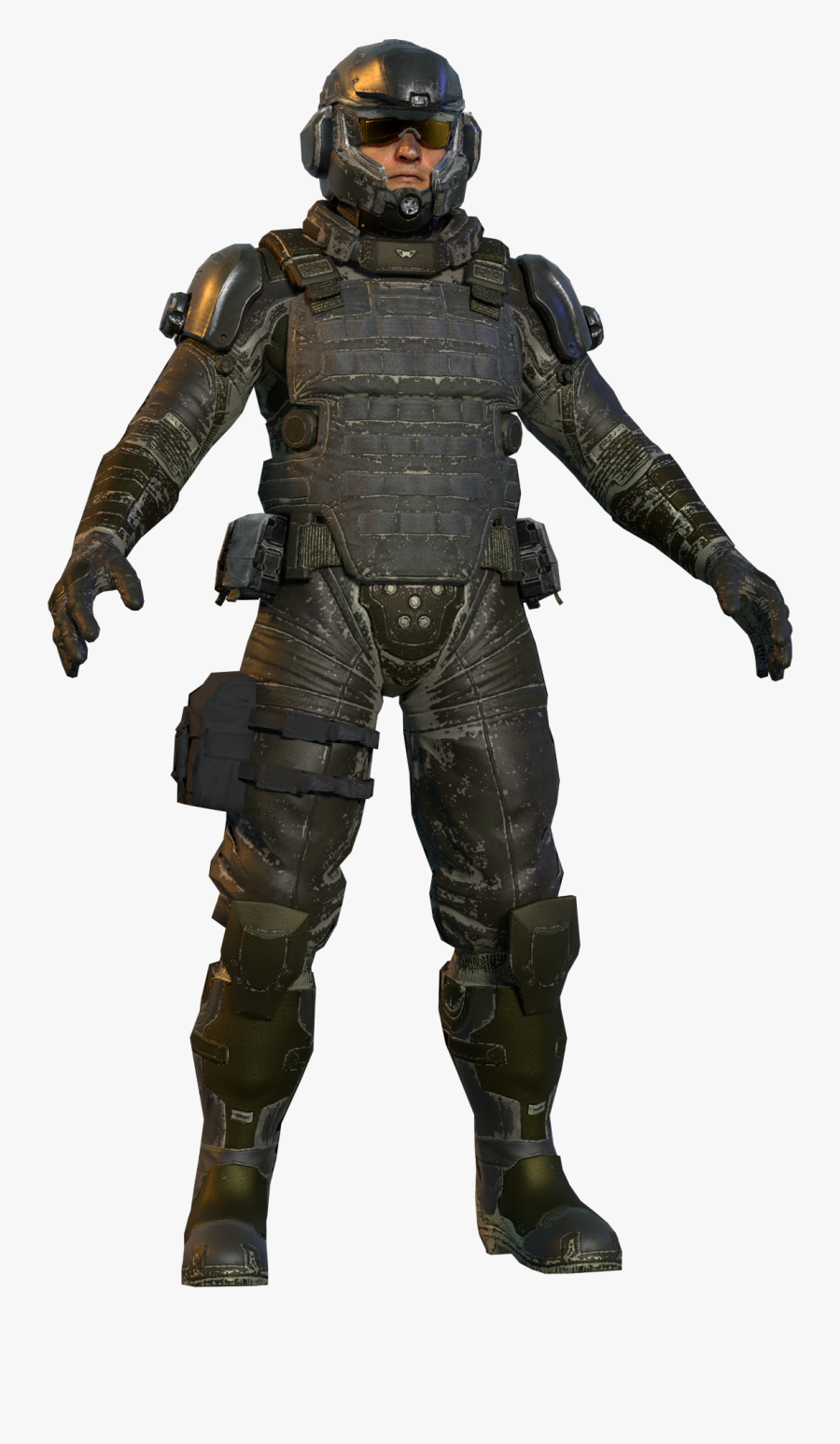 Transparent Breastplate Clipart - Halo 4 Oni Security, Transparent Clipart